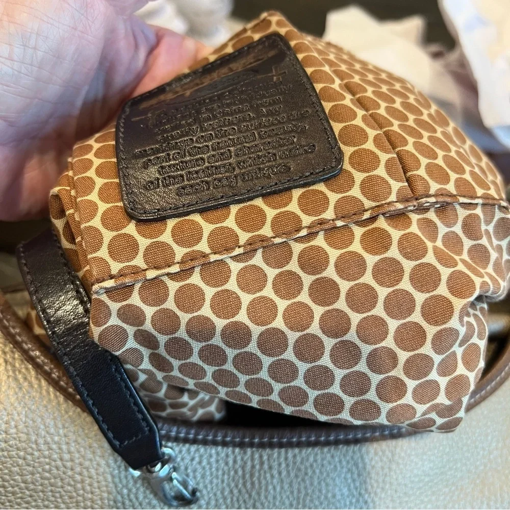 Brighton Gold Leather Shoulder Bag